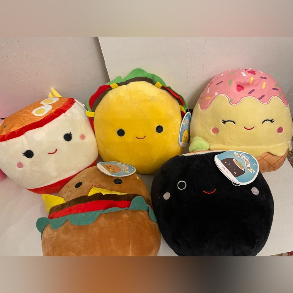 Squishmallow 5” Foods Bundle set of 5